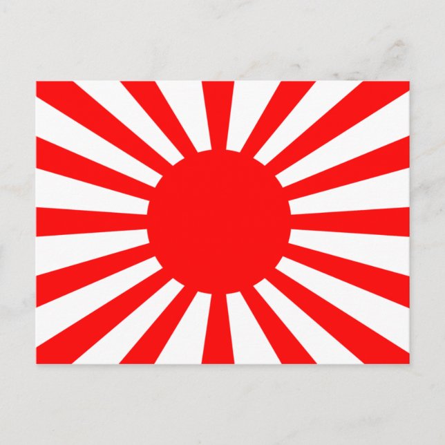 Kriegsflagge der Kaiserlichen Japanischen Armee Postkarte (Vorderseite)