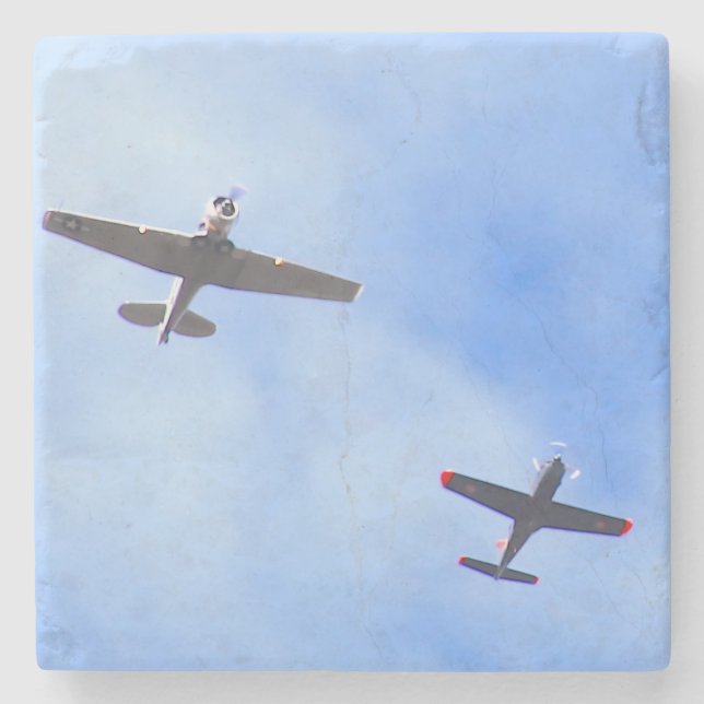Kriegsflugzeug Steinuntersetzer (Vorderseite)