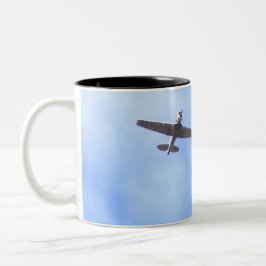 Kriegsflugzeug Zweifarbige Tasse
