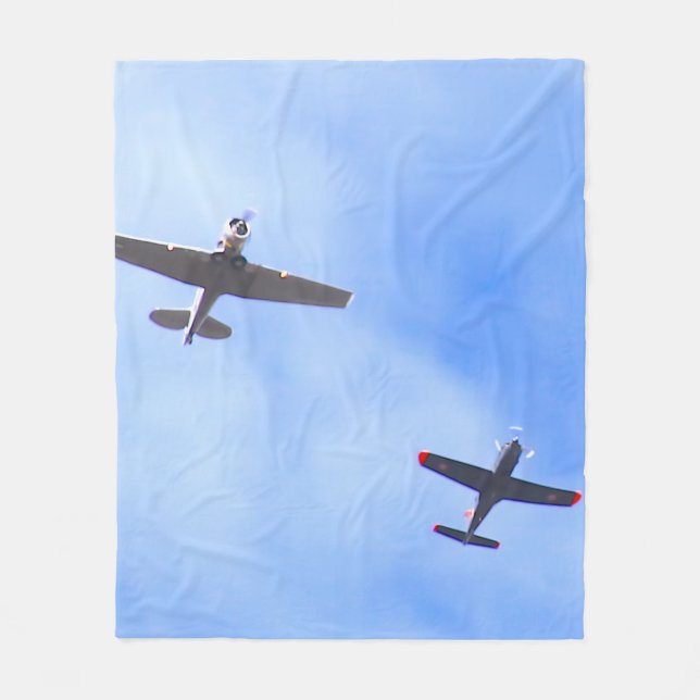 Kriegsflugzeuge Fleecedecke (Vorderseite)