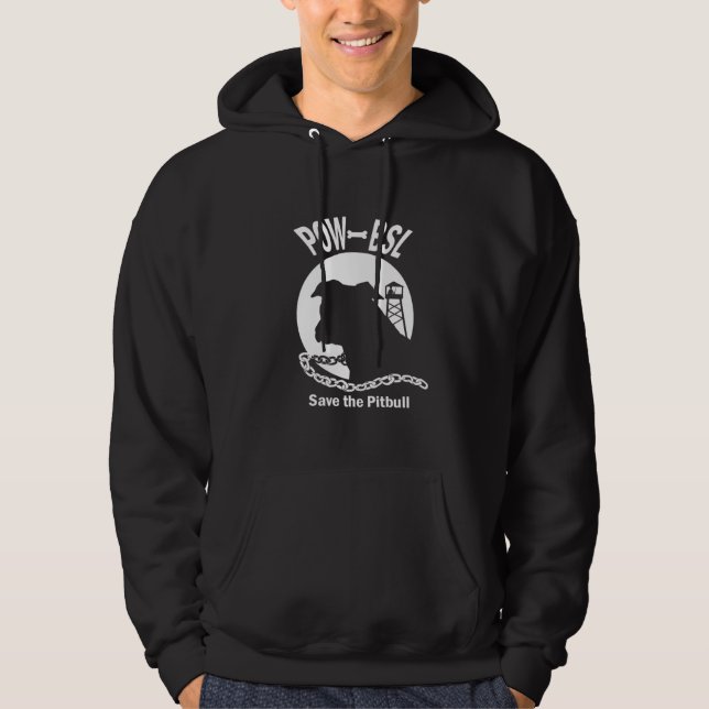 KRIEGSGEFANGEN BSL retten den Pitbull Hund Hoodie (Vorderseite)