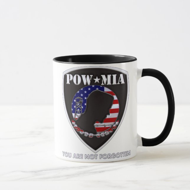 KRIEGSGEFANGEN MIA - Schild Tasse (Rechts)
