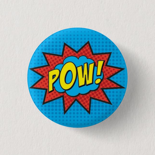 KRIEGSGEFANGEN! Superhero-Button PC Button (Vorderseite)