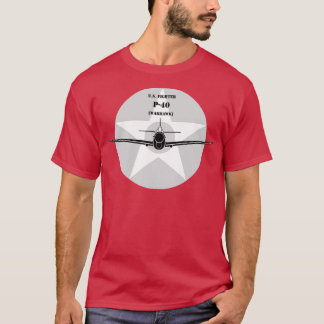 Kriegshawk-Kriegskämpfer der Kurse P40 T-Shirt