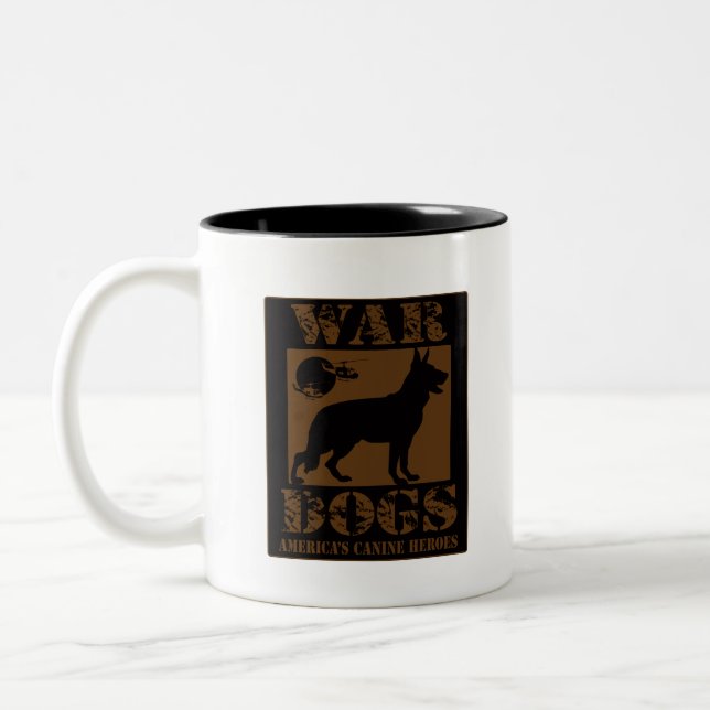 Kriegshunde Zweifarbige Tasse (Links)