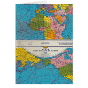 Kriegskarte Atlantik, Eurasien, Afrika, Pazifische