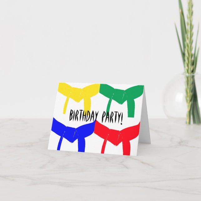 Kriegskunst-Geburtstags-Party Einladung (Vorderseite)