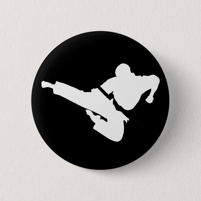 Kriegskunst-Silhouette Button (Vorderseite)