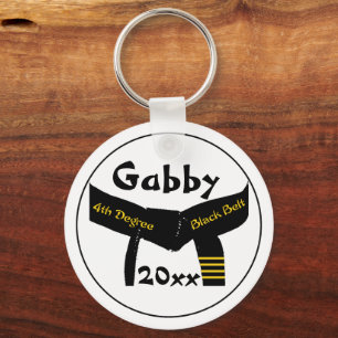 Kriegskunst-vierter Grad-schwarzer Schlüsselanhänger