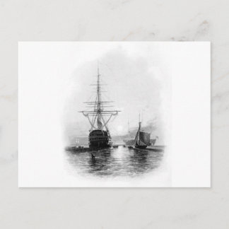 KRIEGSMÄNNER IN SPITHEAD POSTKARTE