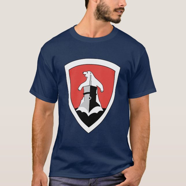 Kriegsmarine 11th Flotilla Emblem - Der Polarbär T-Shirt (Vorderseite)