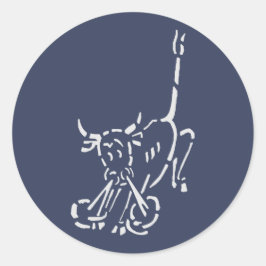 Kriegsmarine 7th U-boat Flotilla Emblem Runder Aufkleber