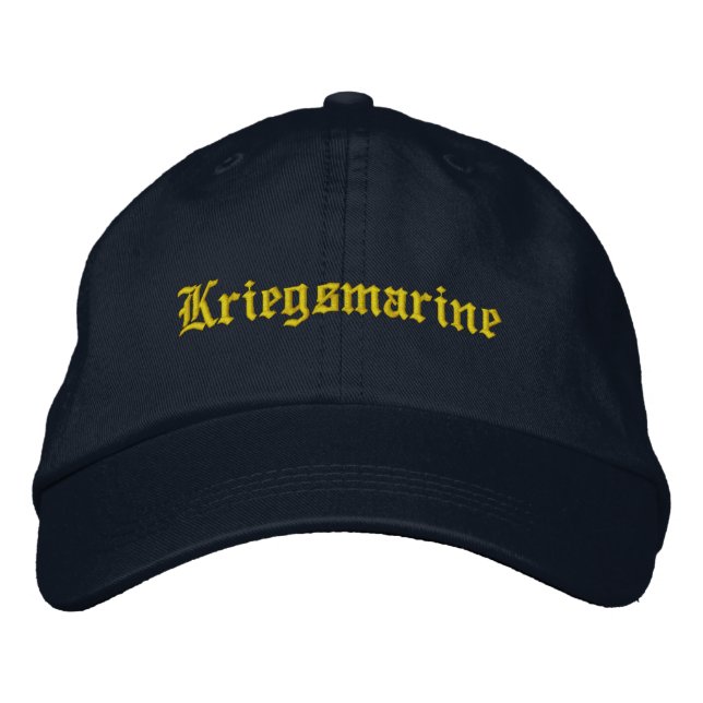 Kriegsmarine Bestickte Baseballkappe (Vorderseite)