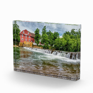 Kriegsmühle und Wasserfall Fotoblock