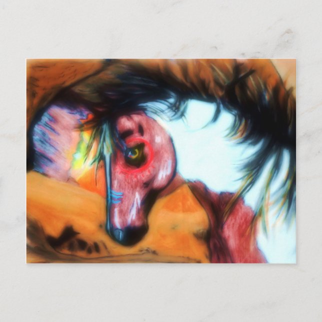 Kriegspferd 2 postkarte (Vorderseite)