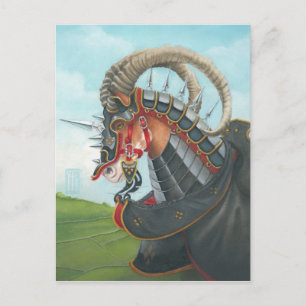 Kriegspferd Postkarte