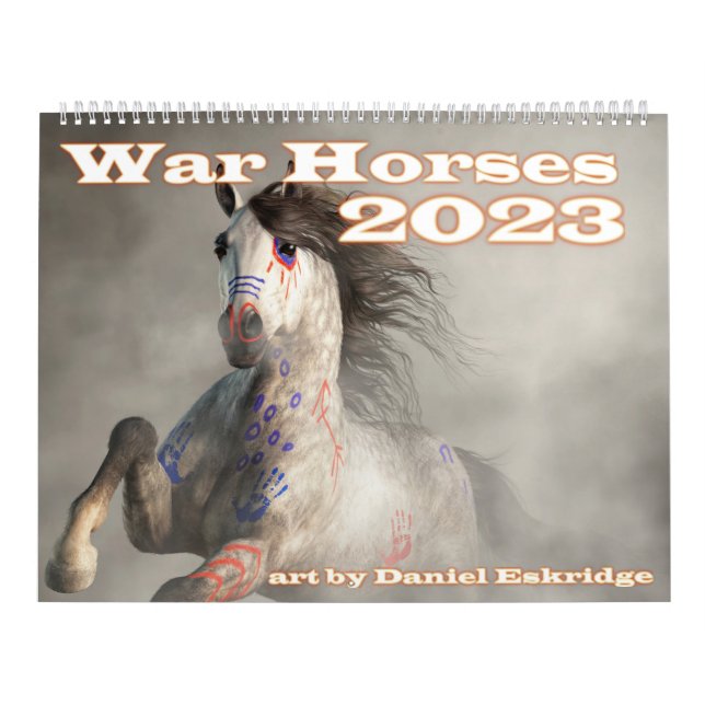 Kriegspferde 2023 kalender (Titelbild)