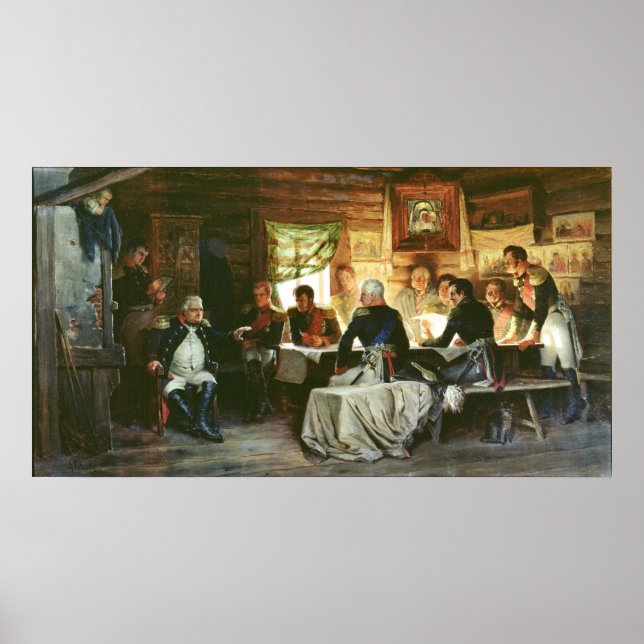 Kriegsrat in Fili 1812, 1882 Poster (Vorne)