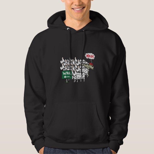 Kriegsschaf Hoodie (Vorderseite)