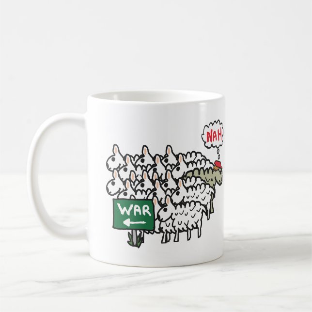 Kriegsschaf Kaffeetasse (Links)