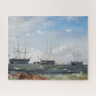 Kriegsschiff aus Göteborg 1861 Puzzle