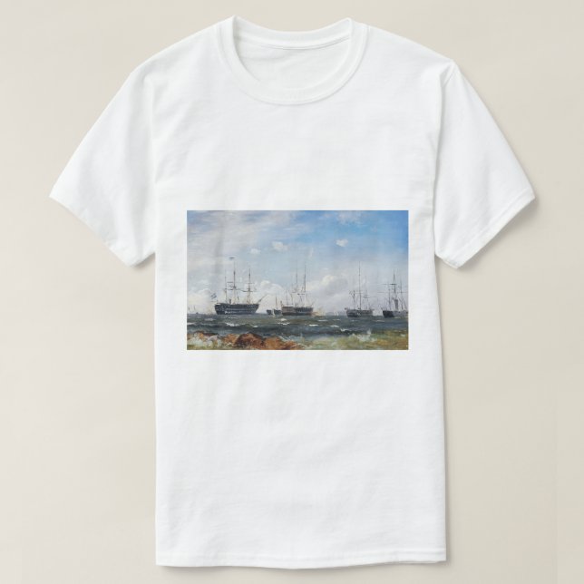 Kriegsschiff aus Göteborg 1861 T-Shirt (Design vorne)