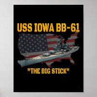Kriegsschiff Uss Iowa & WW2 Bb-61 Batt