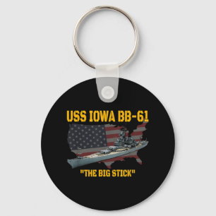 Kriegsschiff Uss Iowa &amp; WW2 Bb-61 Batt Schlüsselanhänger