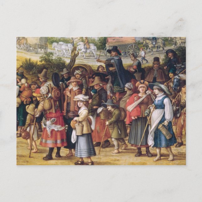 Kriegsszene Postkarte (Vorderseite)