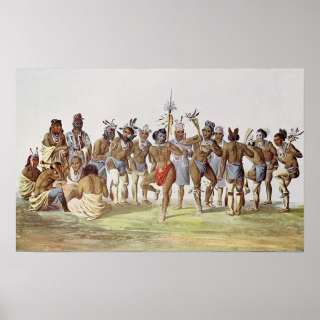 Kriegstanz der Sauken und Füchse Poster (Vorne)