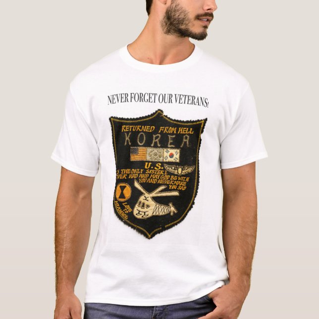 Kriegsveteran aus Korea. Folk Art T-Shirt (Vorderseite)