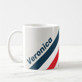 Kriegsvogel-Streifen mit Namen Kaffeetasse