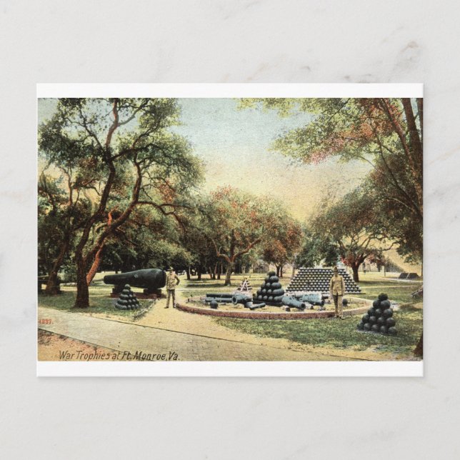 Kriegswaffen, Ft. Monroe Virginia 1914 Vintag Postkarte (Vorderseite)