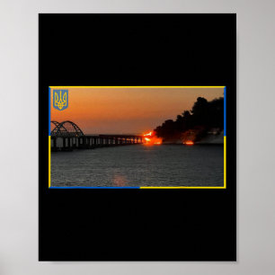 Krim-Brücke von Kertsch Stamp Krim-Brücke Halbinse Poster