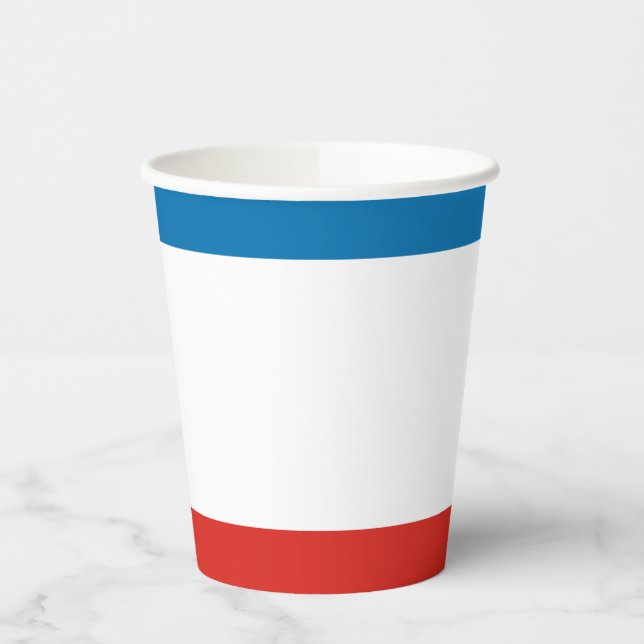 Krim-Flagge Pappbecher (Links)