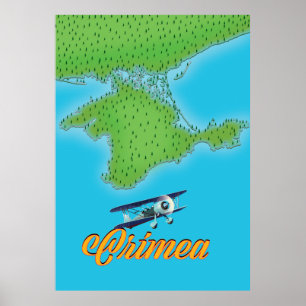 Krim-Reiseplakat im Vintage-Stil Poster