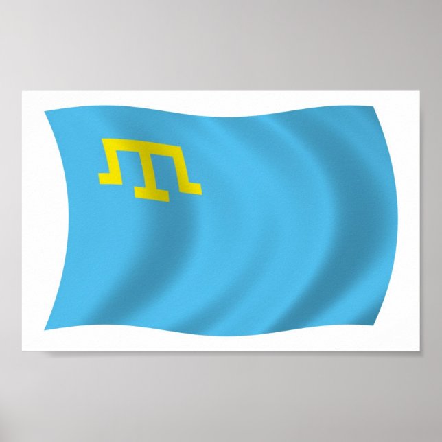 Krim Tatars Flag Poster drucken (Vorne)