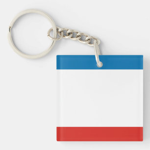 Krimflagge Schlüsselanhänger