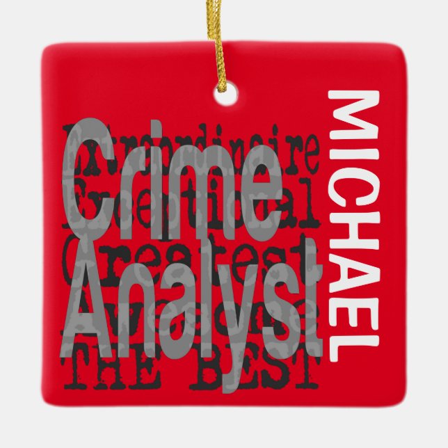Kriminalanalyst Außerordaire CUSTOM Keramikornament (Vorderseite)