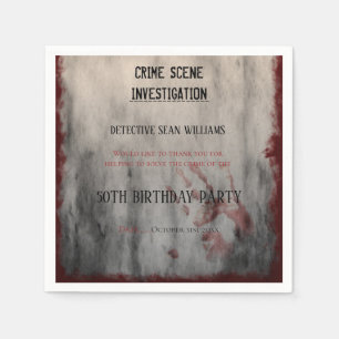 Kriminalitätsforschung 50. Geburtstag Serviette