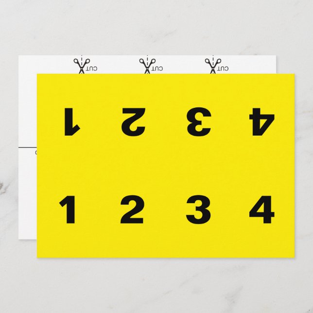 Kriminalitätsnachweis-Karte Einladung (Vorne/Hinten)