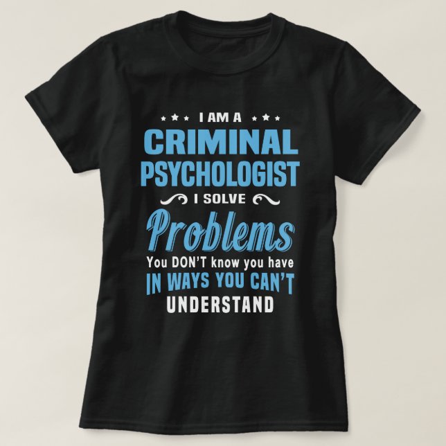 Kriminalpsychologe T-Shirt (Design vorne)