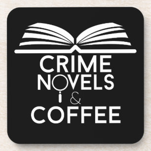 Kriminalromane und Kaffee Getränkeuntersetzer