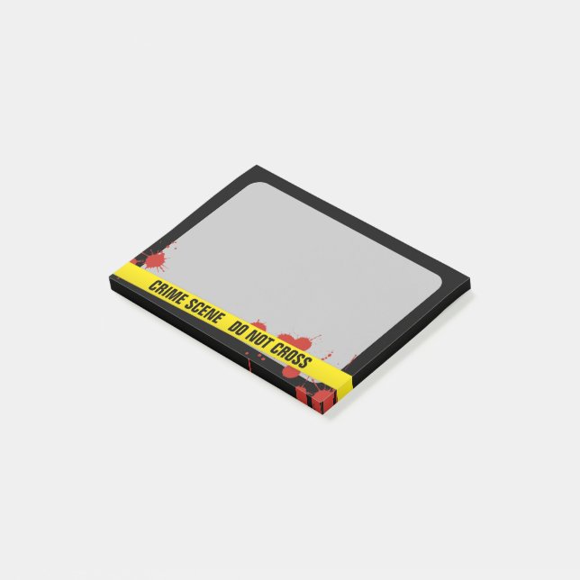 Kriminalszene Post-it Klebezettel (angewinkelt)