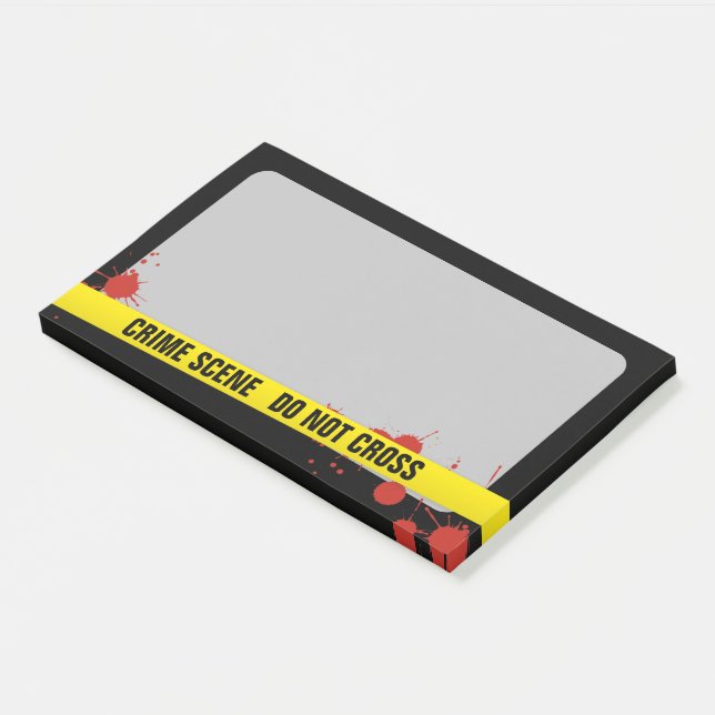 Kriminalszene Post-it Klebezettel (angewinkelt)