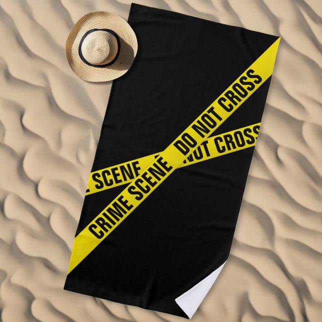Kriminalszene Strandtuch (Von Creator hochgeladen)