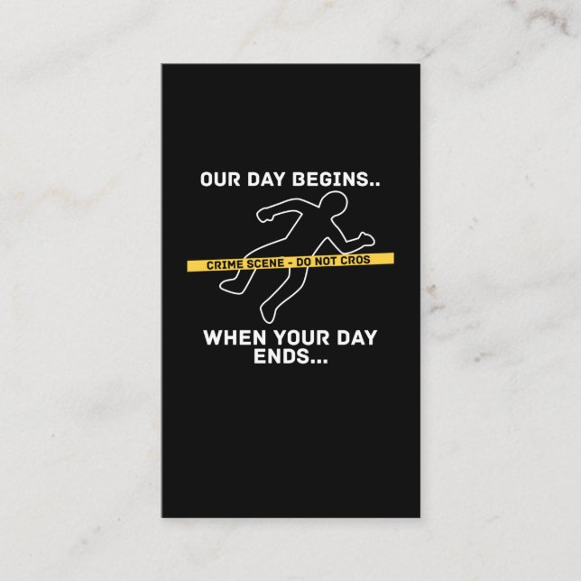 Kriminalwissenschafts-Ermittler Detektiv Forensik Visitenkarte (Vorderseite)