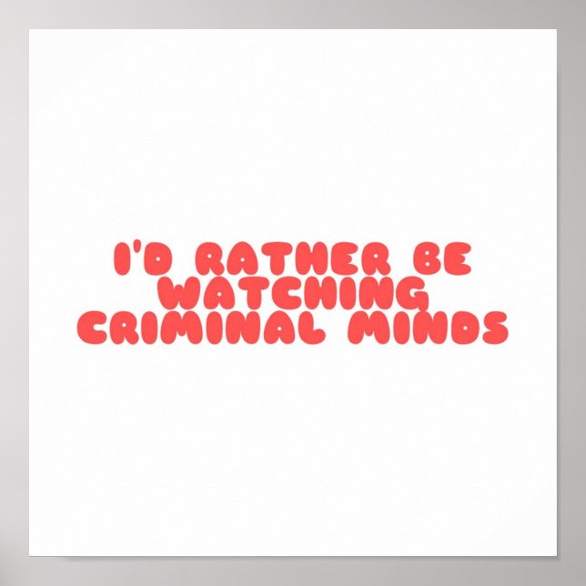 Kriminelle Poster (Vorne)