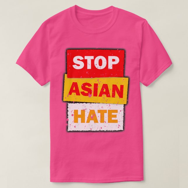 Kriminelle Unterstützung asiatischer Gemeinschafte T-Shirt (Design vorne)