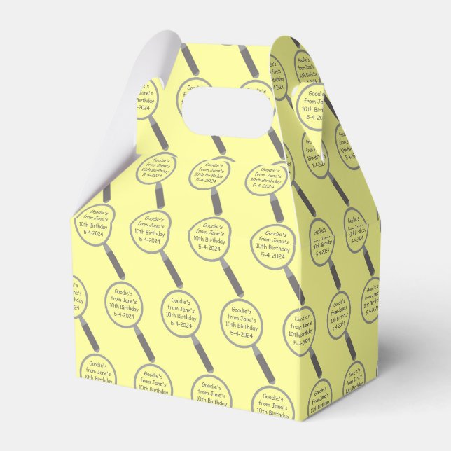 Krimis Solving Evidence Board Popcorn Geschenkschachtel (Vorderseite)